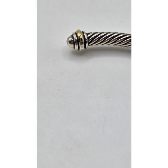 David Yurman Sterling Silver Two-Tone Classic Cable cuff - Picture 6 of 10